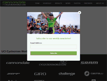 Tablet Screenshot of cannondale-cyclocrossworld.com